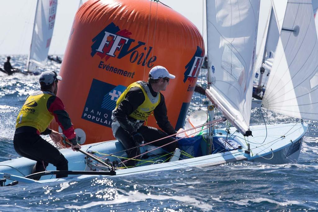 470 - ISAF Sailing World Cup Hyeres 2013 Day 3 © Thom Touw http://www.thomtouw.com